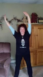 Alison Elder waving it up in Tyrone, PA.