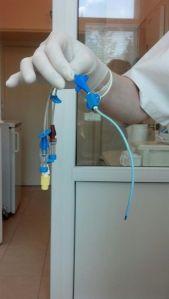 My subclavian cathether line.  My new BFF!