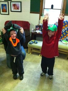 The Peters boys doing a double wave from Erie, PA.
