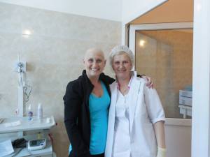 Me with our favorite food staffer that we nicknamed "Bon Appetit" because that's what she says every time she serves your food.  She was so sweet.