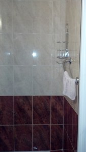 The shower.
