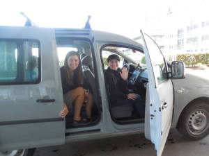 Delivering Special Agent Koala Bear to the hospital for pre-testing.